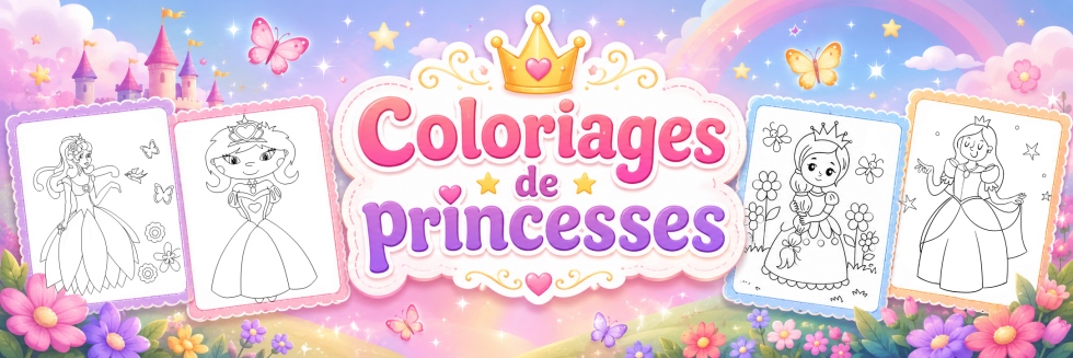 👸Princesses - Coloriages gratuits pour les enfants !