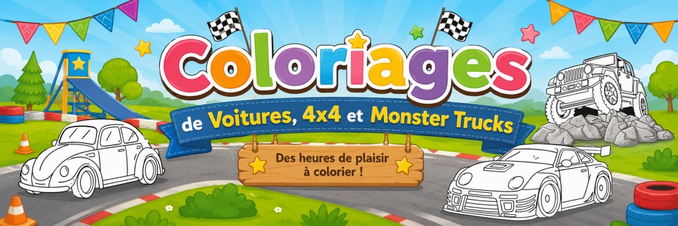 🚗Voitures - Coloriages gratuits pour les enfants !