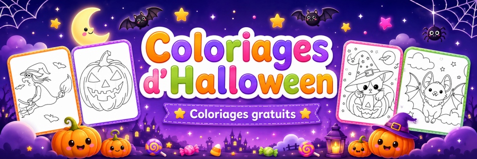 🎃Halloween - Coloriages gratuits pour les enfants !