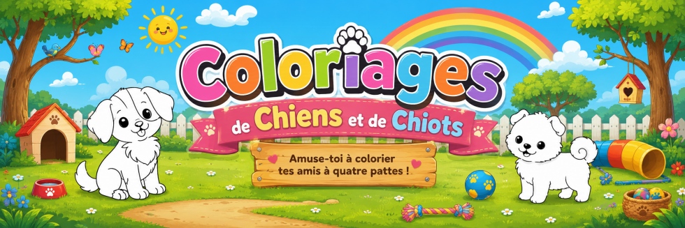 🐶Chiens et chiots - Coloriages gratuits pour les enfants ! 🐶Chiens et chiots - Coloriages gratuits pour les enfants !