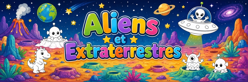 👽Aliens et extraterrestres - Coloriages gratuits pour les enfants ! 👽Aliens et extraterrestres - Coloriages gratuits pour les enfants !