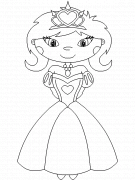 Princesse Gwendoline - coloriage n° 1