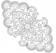 Mandala Indien - coloriage n° 1001