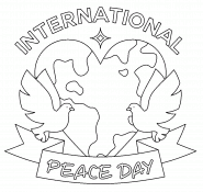 Day of Peace (21 septembre) - coloriage n° 1017