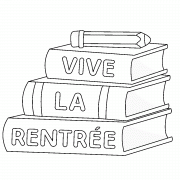 Livres "Vive la rentrée" - coloriage n° 1027