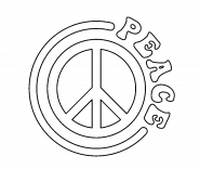 Symbole de la Paix - coloriage n° 1042