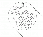 Peace Day (journée de la Paix) - coloriage n° 1047