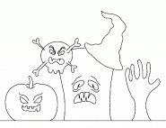 Monstres d'Halloween - coloriage n° 1068