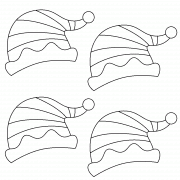 Bonnets de lutins - coloriage n° 1092