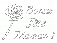 Bonne fête maman ! - coloriage n° 11