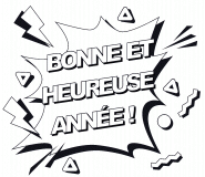 Bonne et heureuse année ! - coloriage n° 1107