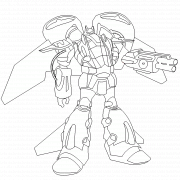 Robot Mecha Warrior - coloriage n° 113