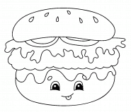 Hamburger - coloriage n° 1135