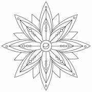 Mandala étoile - coloriage n° 1139