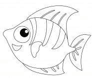 Poisson rigolo - coloriage n° 1141