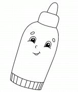 Bouteille de ketchup - coloriage n° 1146