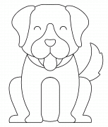 Chien marrant - coloriage n° 1150