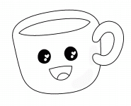 Tasse de café - coloriage n° 1164