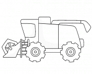 Moissonneuse-batteuse - coloriage n° 1171
