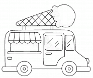 Food Truck 5 : glaces et sorbets - coloriage n° 1174