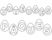 Joyeuses Pâques - coloriage n° 1248