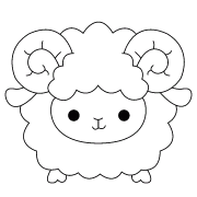 Petit mouton - coloriage n° 1262