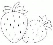 Fraises appétissantes - coloriage n° 1289