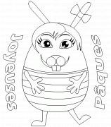 Joyeuses Pâques ! - coloriage n° 129