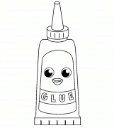 Tube de colle - coloriage n° 1309