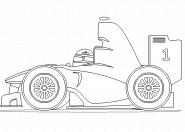 Mini Formule 1 - coloriage n° 131