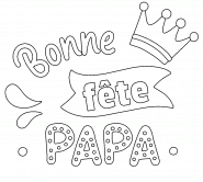 Bonne fête PAPA ! - coloriage n° 1330