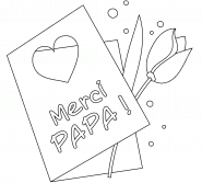 Merci PAPA ! - coloriage n° 1331