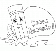 Bonne rentrée ! - coloriage n° 1371