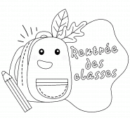 Rentrée des classes - coloriage n° 1374