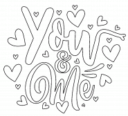 You & Me (toi & moi) - coloriage n° 1376