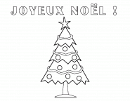 Sapin de noël à décorer - coloriage n° 14