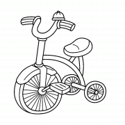 Tricycle pour les tout-petits - coloriage n° 1411