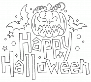 Happy Halloween (31 octobre) - coloriage n° 1422