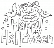 Happy Halloween (31 octobre) - coloriage n° 1422