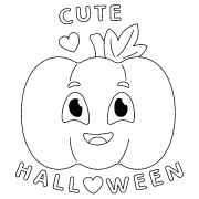 Cute Halloween - coloriage n° 1428