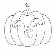 Petite citrouille d'Halloween joyeuse - coloriage n° 1449