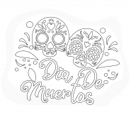 Dia De Muertos (fête des morts au mexique) - coloriage n° 1461