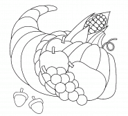 Corne d'abondance - coloriage n° 1468