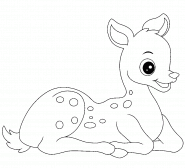 Faon trop mignon ! - coloriage n° 1476