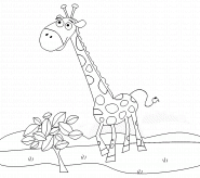 Girafe - coloriage n° 149