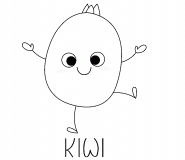 Petit Kiwi - coloriage n° 1507