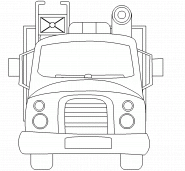 Camion de Pompiers - coloriage n° 151