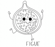 Figue (fruit du figuier) - coloriage n° 1514