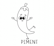 Piment rigolot - coloriage n° 1531