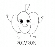 Poivron jaune - coloriage n° 1532